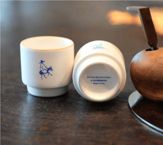 Korean traditional Famous paintings of the Joseon Dynasty teacup set